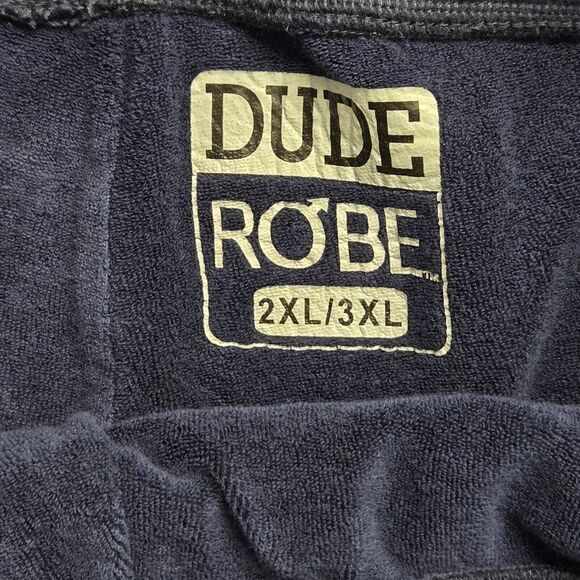 Dude Robe‎ Shorts Mens 2XL/ 3XL Navy Blue French Terry Soft Sweat Lounge Wear - Picture 2 of 9